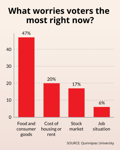 What worries voters the most right now?