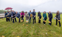 Jersey City Mayor Steven Fulop joined state and local officials to officially break ground on the first building in the Bayfront Redevelopment Project on May 14, 2025.