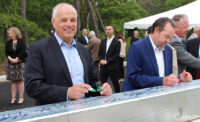 Officials gathered in Egg Harbor Township on May 30, 2025, for the topping off/beam signing ceremony of Building #2 at the National Aerospace Research & Technology Park.