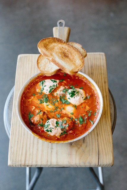 Traditional shakshuka at Tatte Bakery and Café