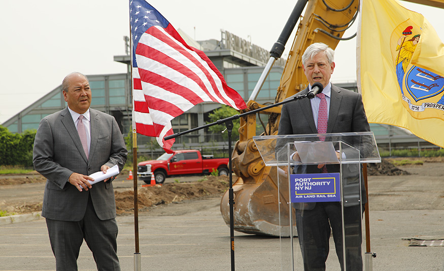 On June 13, 2025, the Port Authority of New York and New Jersey kicked off construction of the agency's $160 million project to add a new entry point to the Newark Liberty International Airport Train Station served by AirTrain Newark, Amtrak and NJ Transit rail.
