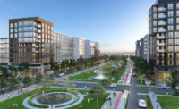 A rendering for Cove Point at Bayfront in Jersey City. - RENDERING BY MINNO & WASKO ARCHITECTS AND PLANNERS