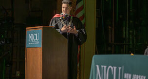 New Jersey City University formally installed Andrés Acebo as the institution's 13th president Sept. 10, 2025.