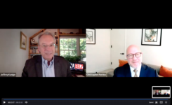 Lowenstein Sandler Partner Chris Porrino speaks with NJBIZ Editor Jeff Kanige on Sept. 9, 2025.