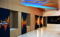 Audible renovated 15,000 square feet of space at 33 Washington St. to house The Pillars retail hub. PROVIDED BY AUDIBLE