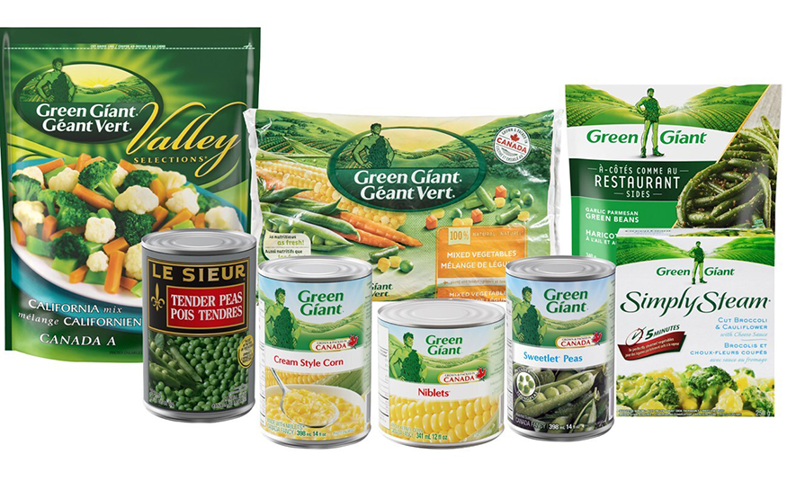 Green Giant and Le Sieur brands
