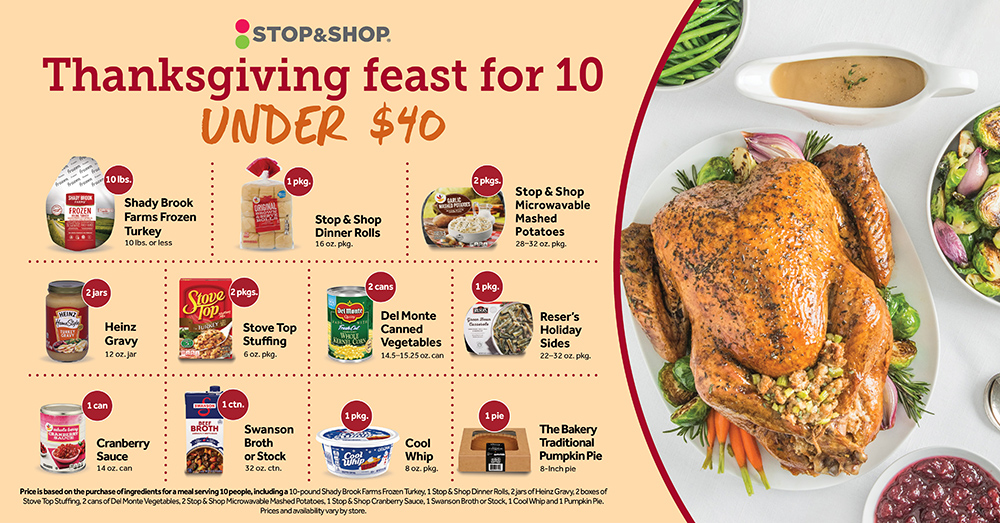 Stop & Shop's Thanksgiving 2025 deals.
