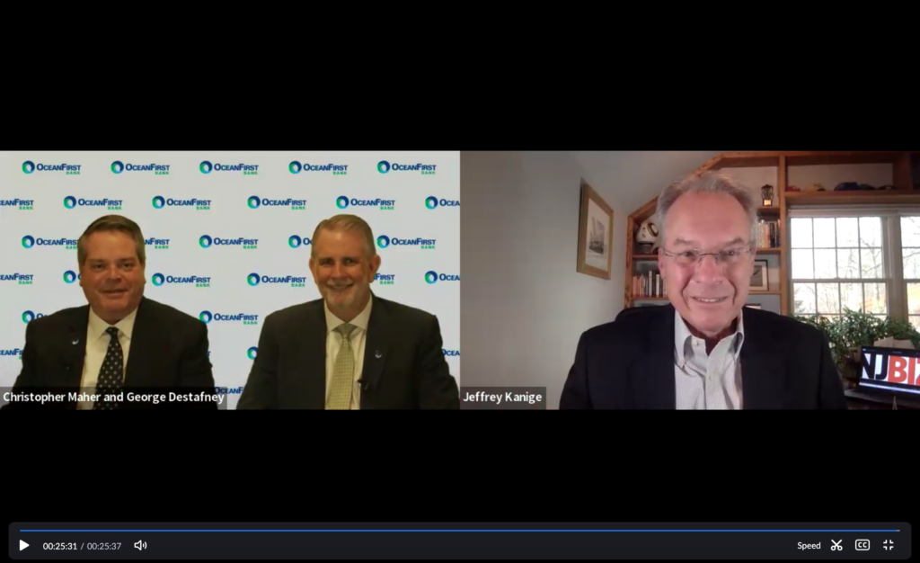 NJBIZ Conversations: Chris Maher and George Destafney of OceanFirst Bank - NJBIZ