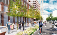 Rendering: Hoboken North End Redevelopment Plan - bike lanes