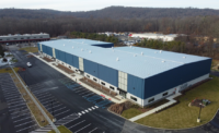 Exterior aerial view of The newly constructed industrial building at 999 Willow Grove St. in Hackettstown.