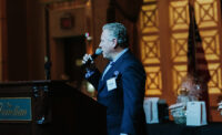 Shown is Warren Usatine, co-managing shareholder of Cole Schotz and co-chair of the firm’s litigation department, at the company's 2025 holiday party.