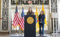 Gov. Mikie Sherrill and acting Attorney General Jennifer Davenport