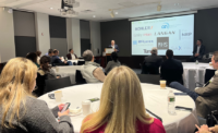 JLL TK Jose Cruz leads a discussion on what to expect in the local North Jersey real estate market in 2026 featuring Josh Weingarten from Triangle Equities, far right. JESSICA PERRY/NJBIZ