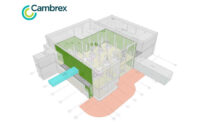 A 3D rendering of Cambrex’s future “Pharma 5” plant in Charles City, Iowa.
