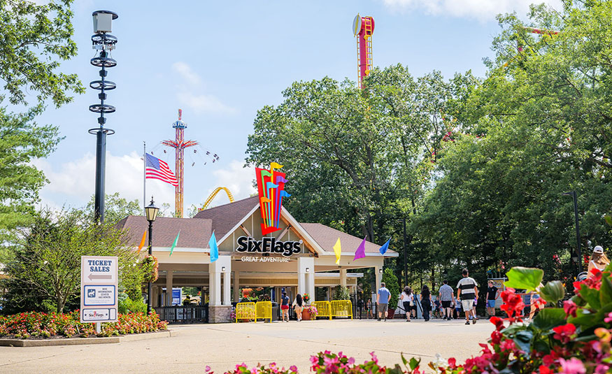 Six Flags Great Adventure in Jackson.