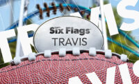 Super Bowl champion Travis Kelce will serve as a brand ambassador for Six Flags.