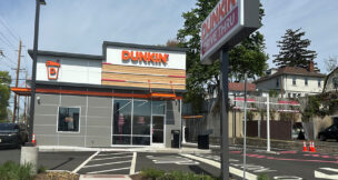 Dunkin’s next generation store design at 529 Main St. in Orange.