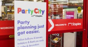 Staples and Party City