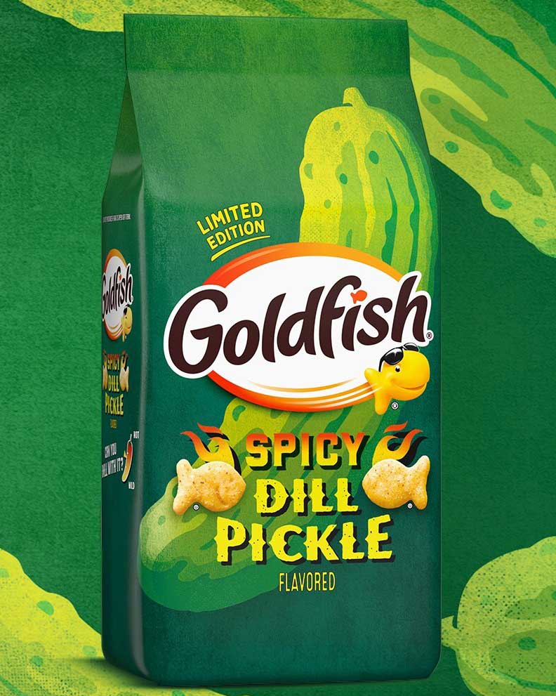 Goldfish crackers is a snack under The Campbell's Co. banner Pepperidge Farm.