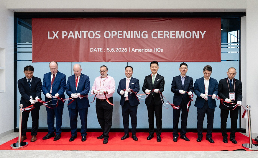 A May 6, 2026, ribbon cutting marked the opening of LX Pantos' new Americas regional headquarters at the Glenpointe Center in Teaneck.