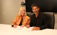 From left, New Jersey Hospital Association President and CEO Cathy Bennett and Jade Global CEO Karan Yaramada formalize a strategic alliance between the two organizations in 2026. PROVIDED BY NEW JERSEY HOSPITAL ASSOCIATION