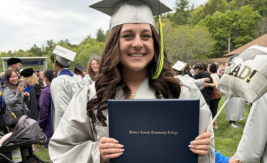 Aubrey White is graduating high school from Sussex County Technical School in 2026 after already earning an associate degree from Sussex County Community College.
