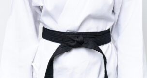 Martial arts black belt