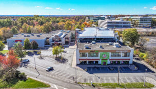 This Route 10 Morris county shopping center offers unique parking infrastructure and experiential retailers in East Hanover. PROVIDED BY RIPCO REAL ESTATE