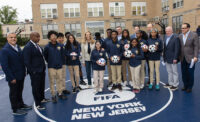 KIPP mini soccer pitch dedication