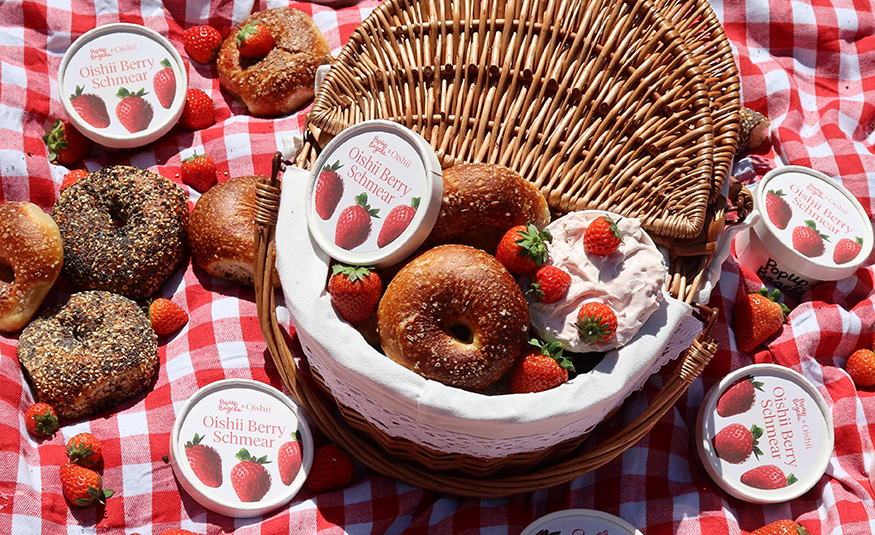 Oishii, PopUp Bagels bring back berry schmear nationwide