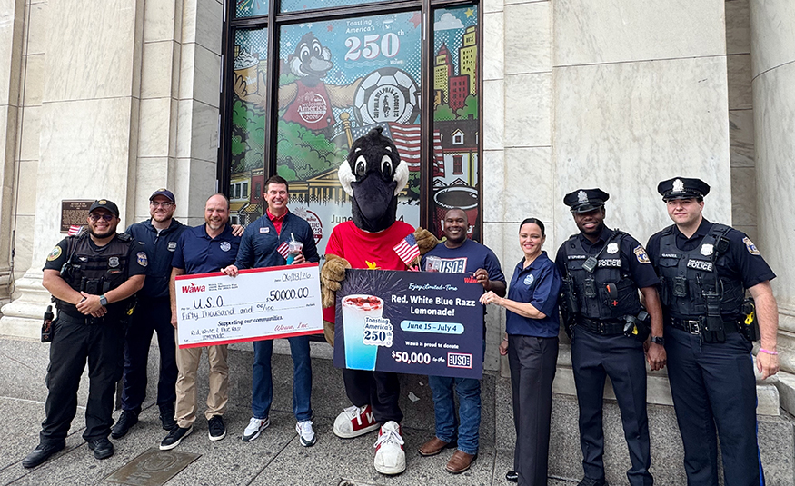 Wawa donation to USO
