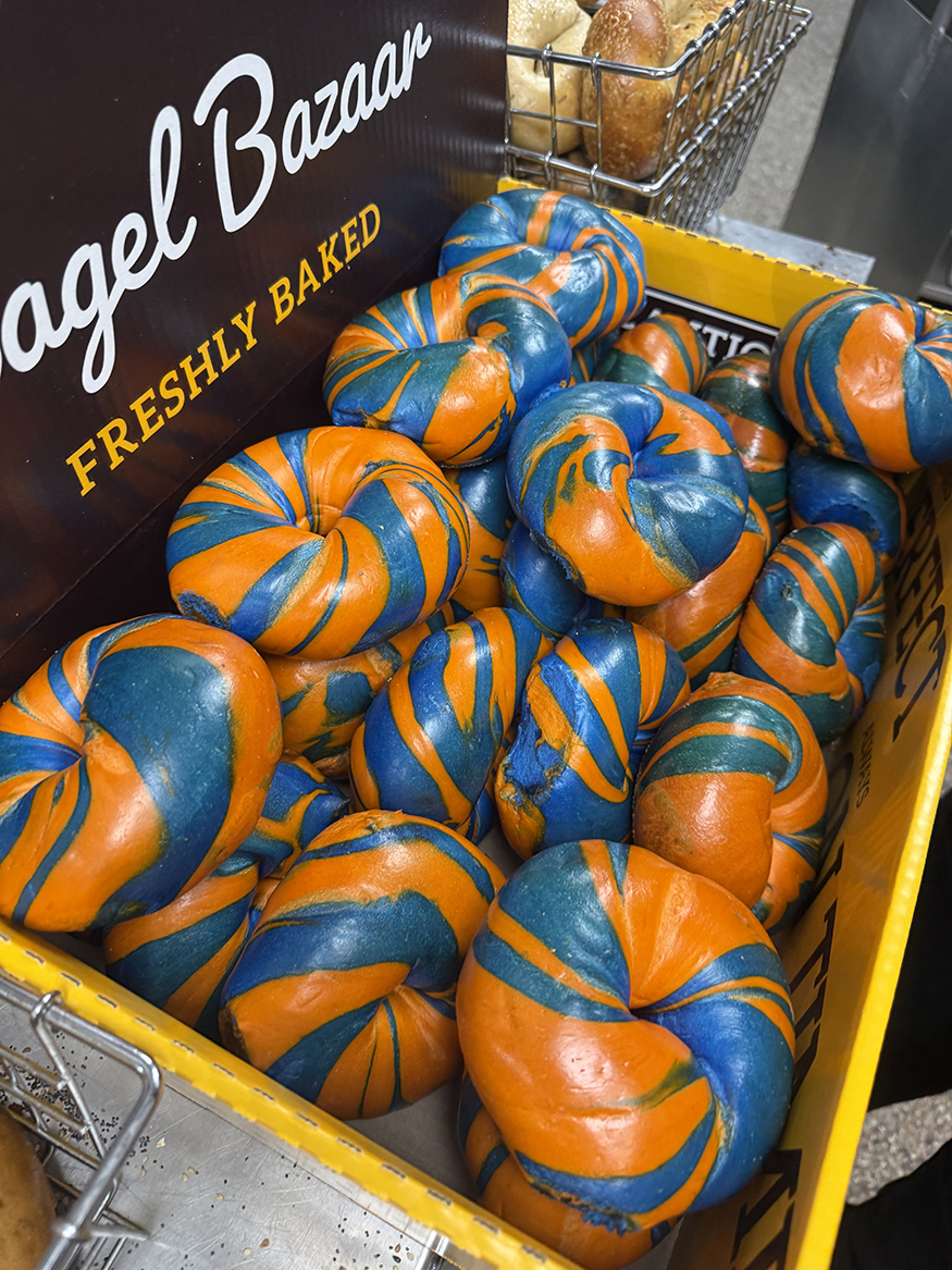 Bagel Bazaar's viral New York Knicks bagels