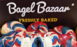 Bagel Bazaar is launching a World Cup collection, which includes the USA Bagel.