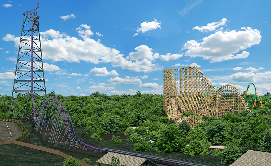 Six Flags unveils record-breaking Bakunawa roller coaster (photos)