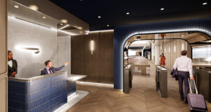 British Airways EWR lounge rendering