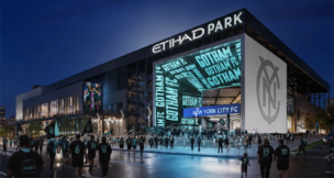 Gotham FC will begin playing home matches at New York City FC’s new stadium, Etihad Park in Queens, beginning in 2028.