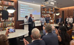 The former NAIOP NJ chapter reveals its new logo and name change to Berkeley Heights. CREDA NJ July 1, 2026, at The Park in Berkeley Heights. JESSICA PERRY/NJBIZ