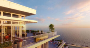 Talk about a view: A rendering for The Atlantic Club Residences, a luxury condominium project along the waterfront in Long Branch. -PROVIDED BY WILLIAMS NEW YORK