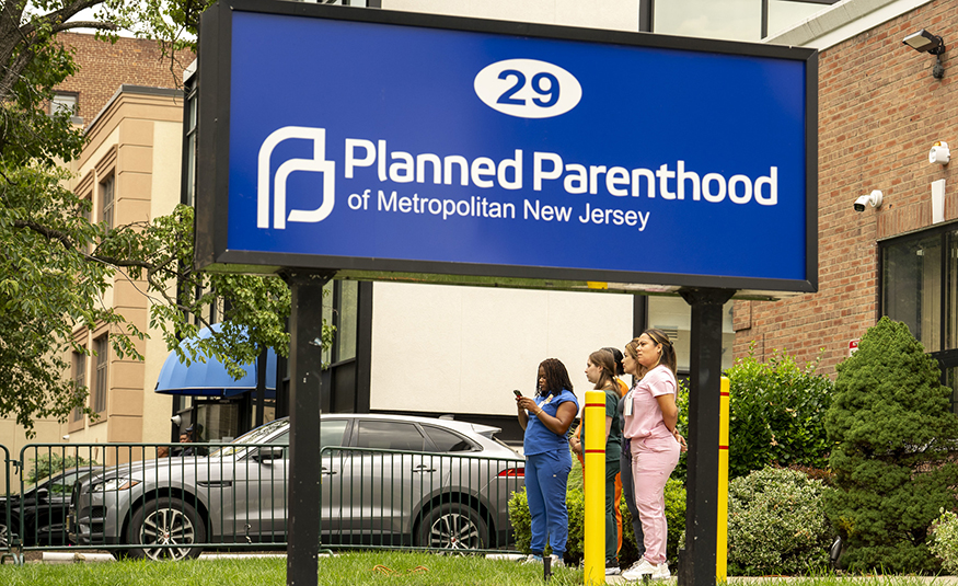 Governor Mikie Sherrill signs legislation strengthening protections for patients seeking reproductive healthcare services, as well as protecting healthcare professionals who provide reproductive healthcare services, after a press conference at Planned Parenthood in Montclair, N.J. on Thursday, Aug. 20, 2026. The legislation also expands New Jersey's existing Shield Law protections to include gender-affirming care, protecting patients and providers from malicious out-of-state legal actions. PROIVDED BY OFFICE OF THE GOVERNOR/TIM LARSEN