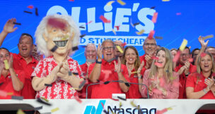Ollie’s Bargain Outlet Holdings Inc. rings the Nasdaq Stock Market opening bell