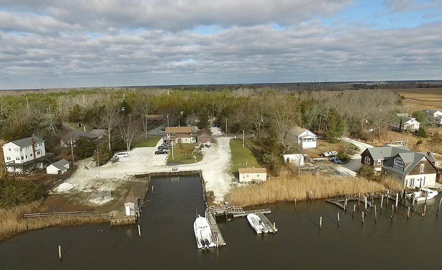 An overhead view of the Stockton University Marine Field Station along Nacote Creek in Port Republic. A $2.44 million will allow the university to make critical infrastructure improvements to the station. PROVIDED BY KENT GREEN/STOCKTON UNIVERSITY