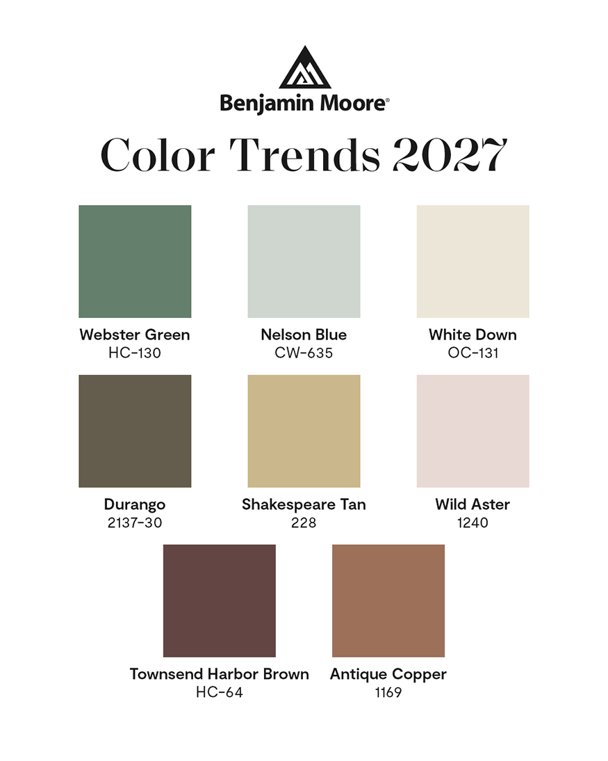 Benjamin Moore names 2027 Color of the Year