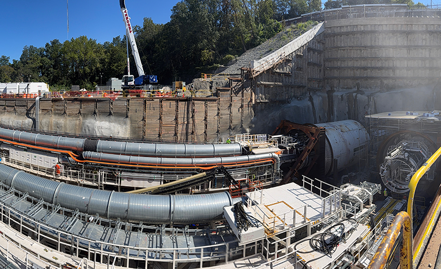 Hudson Tunnel Project begins drilling into Palisades Cliffs (photos)